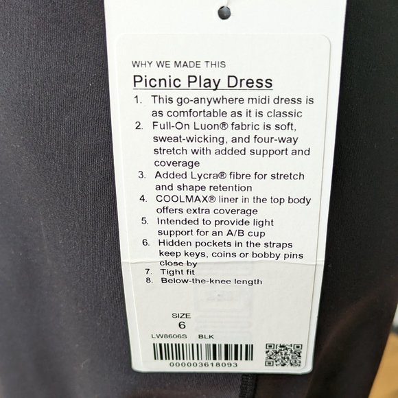 lululemon athletica Black Midi Dress - Picture 6 of 11